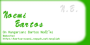 noemi bartos business card